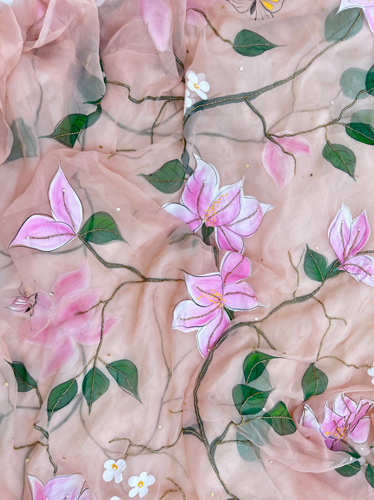 ✨ Celebrate Traditions in Style: Discover Our Festive Collection of Hand-Painted Sarees with Kardhana Work