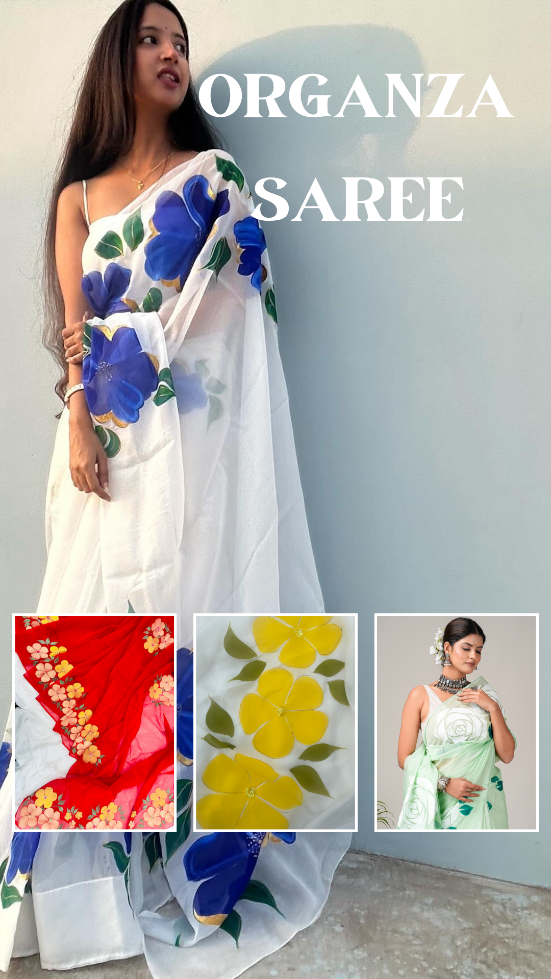 ORGANZA SAREES