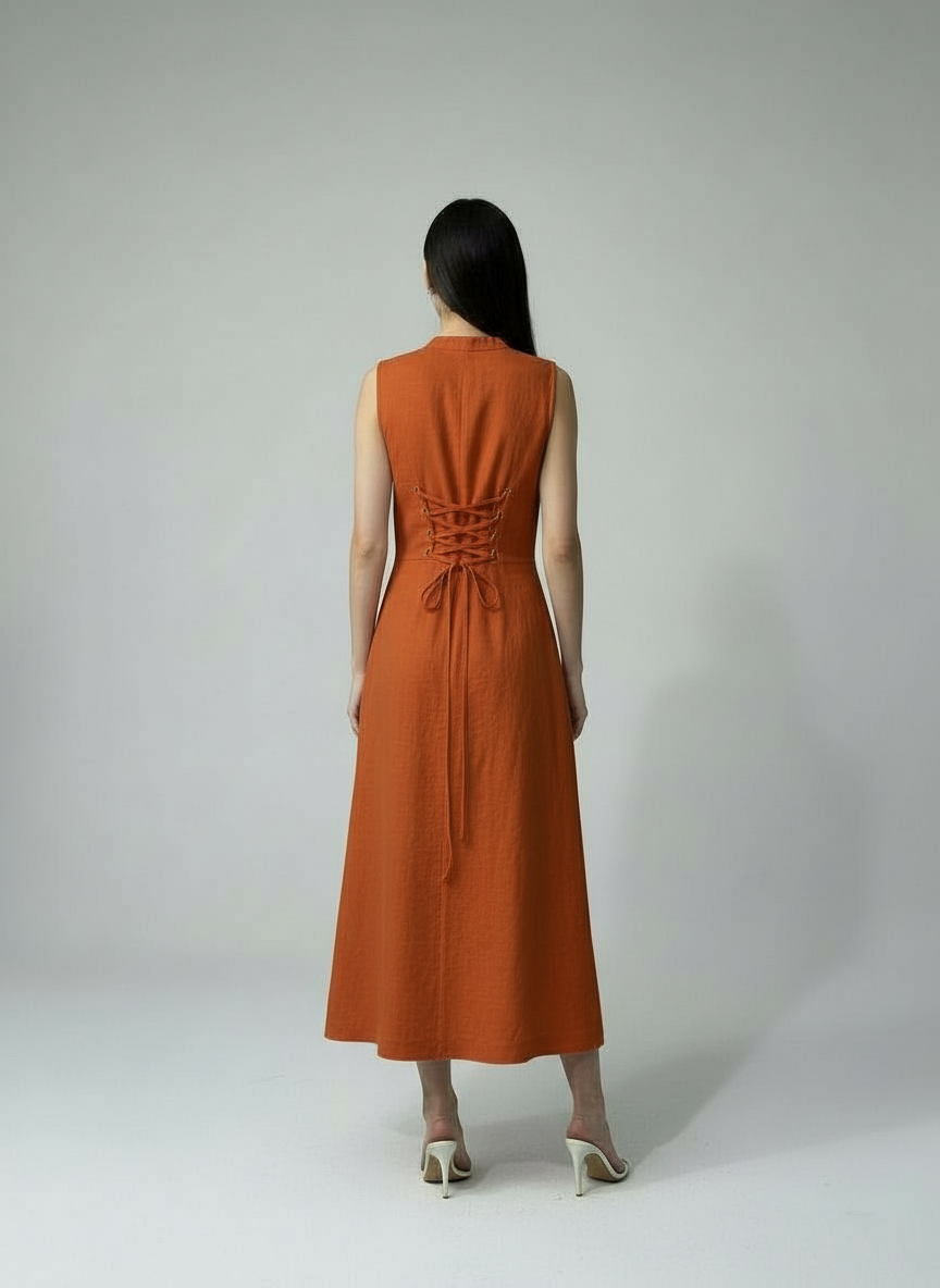 RUSTY MIDI DRESS